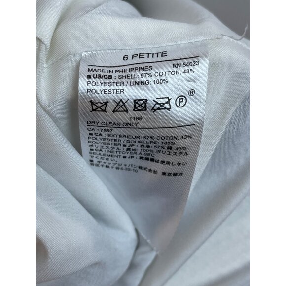 Banana Republic Sleeveless Striped Dress Navy/Red/White Woven Sheath Size 6P - Picture 7 of 8